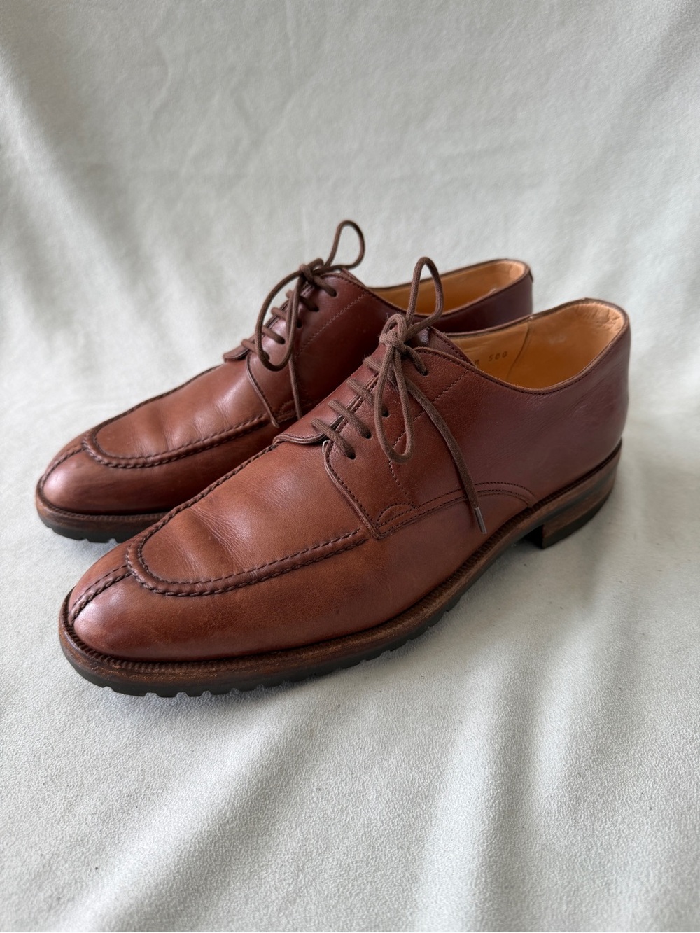 Gravati 15206 Brown Leather Norvegese Split Toe Derby Dress Shoes Mens 7.5 M